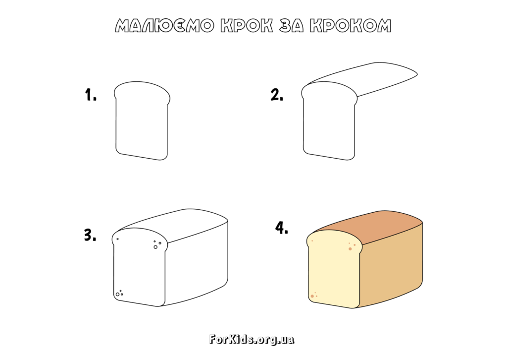 Як намалювати хліб