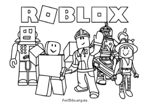 розмальовки roblox (роблокс)