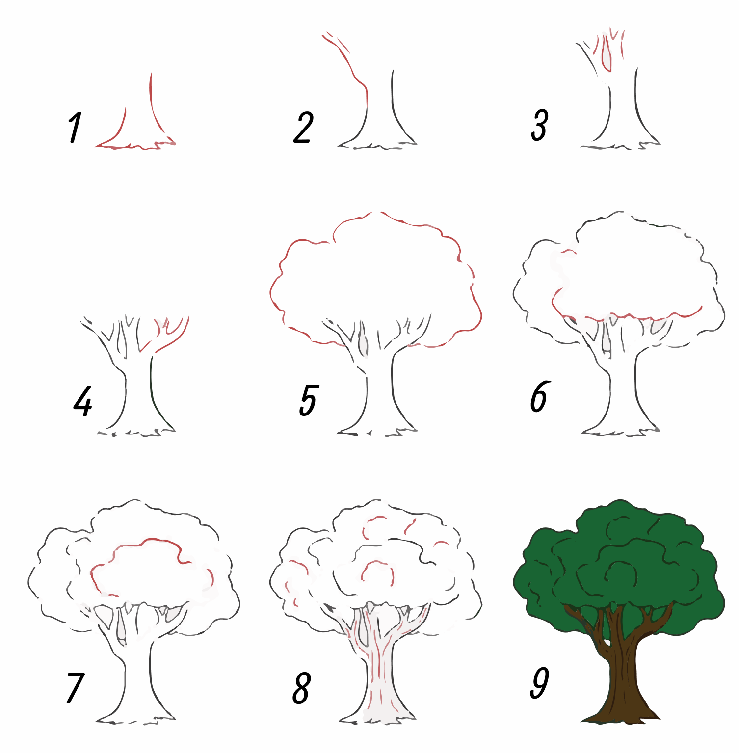 Як намалювати дерево
