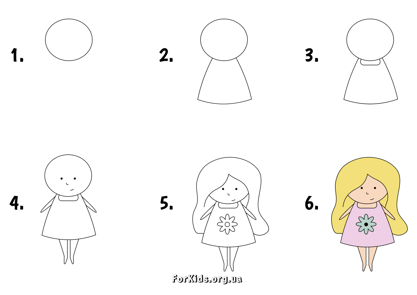 Як намалювати дівчинку