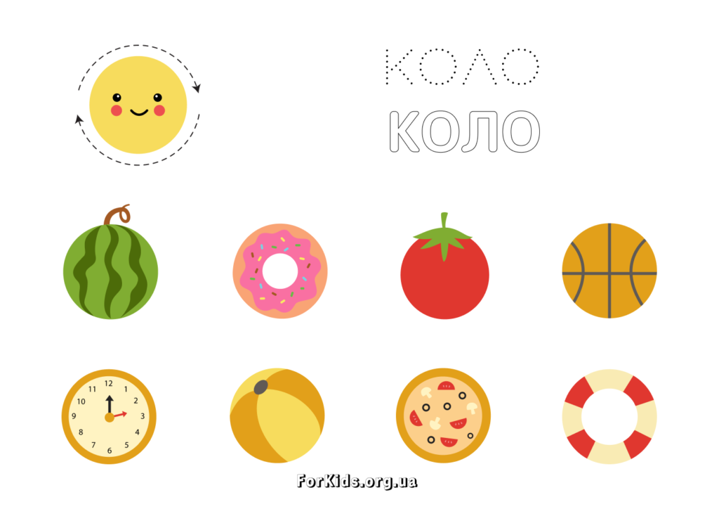 Вчимо фігури. Коло