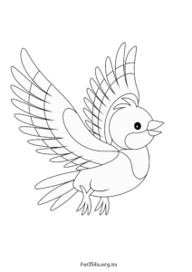 Дитячі розмальовки пташок
