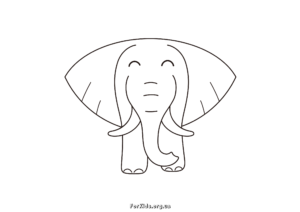 Дитячі розмальовки слон