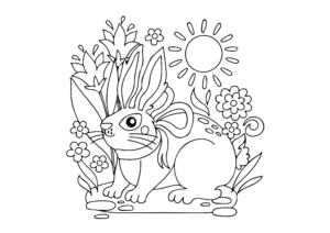 Весняна розмальовка. Кролик