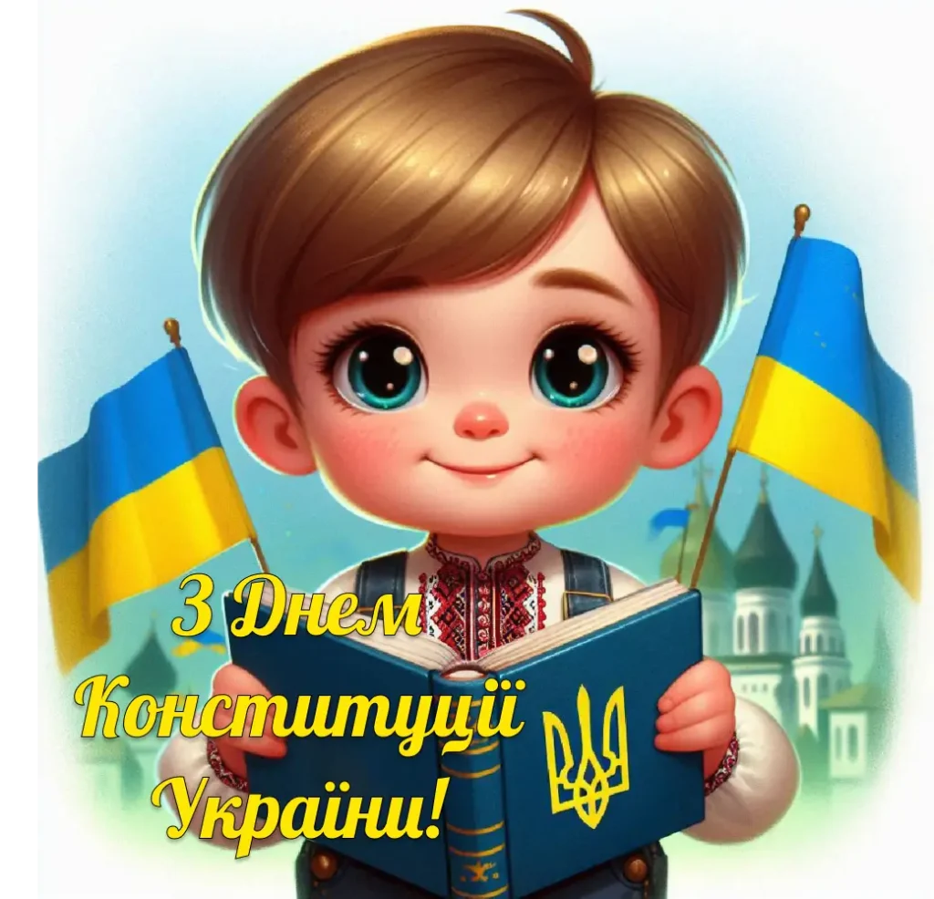 Гарна картинка з Днем Конституції України