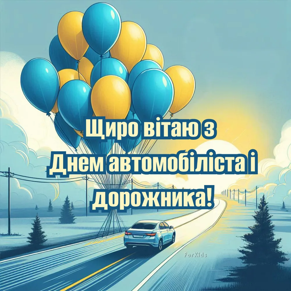 Привітання з днем автомобіліста