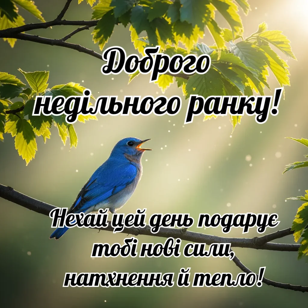 Доброго недільного ранку