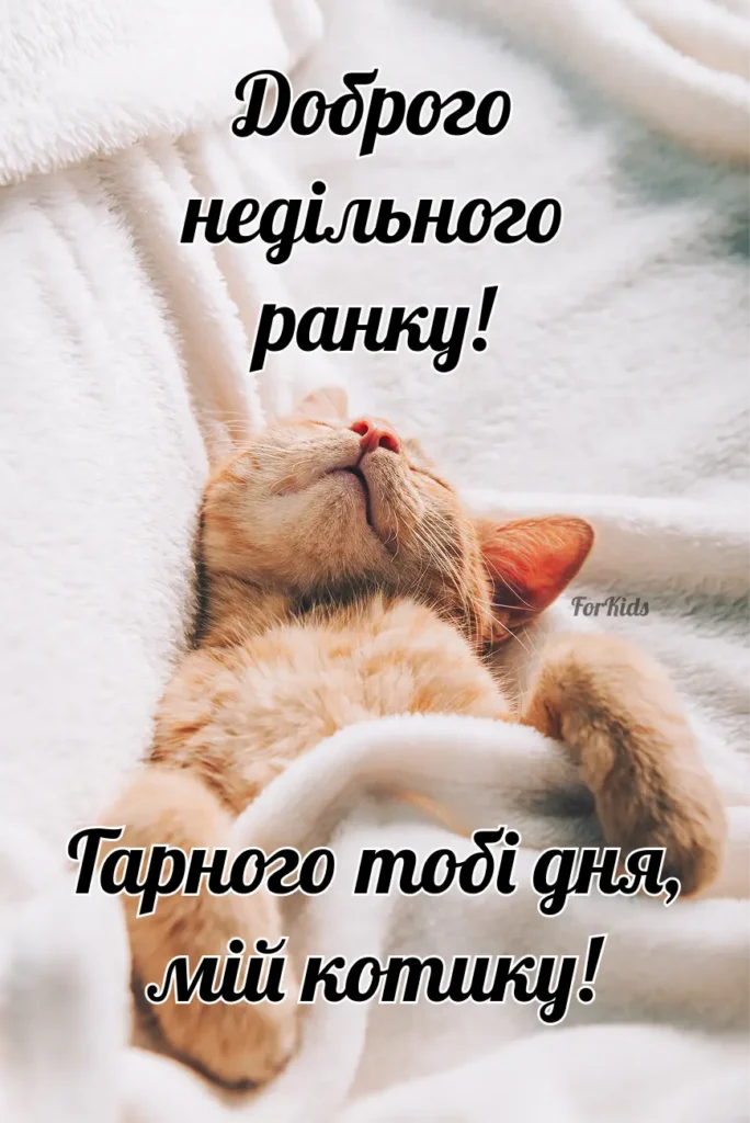 Доброго ранку, неділя, картинка для коханої чи коханого
