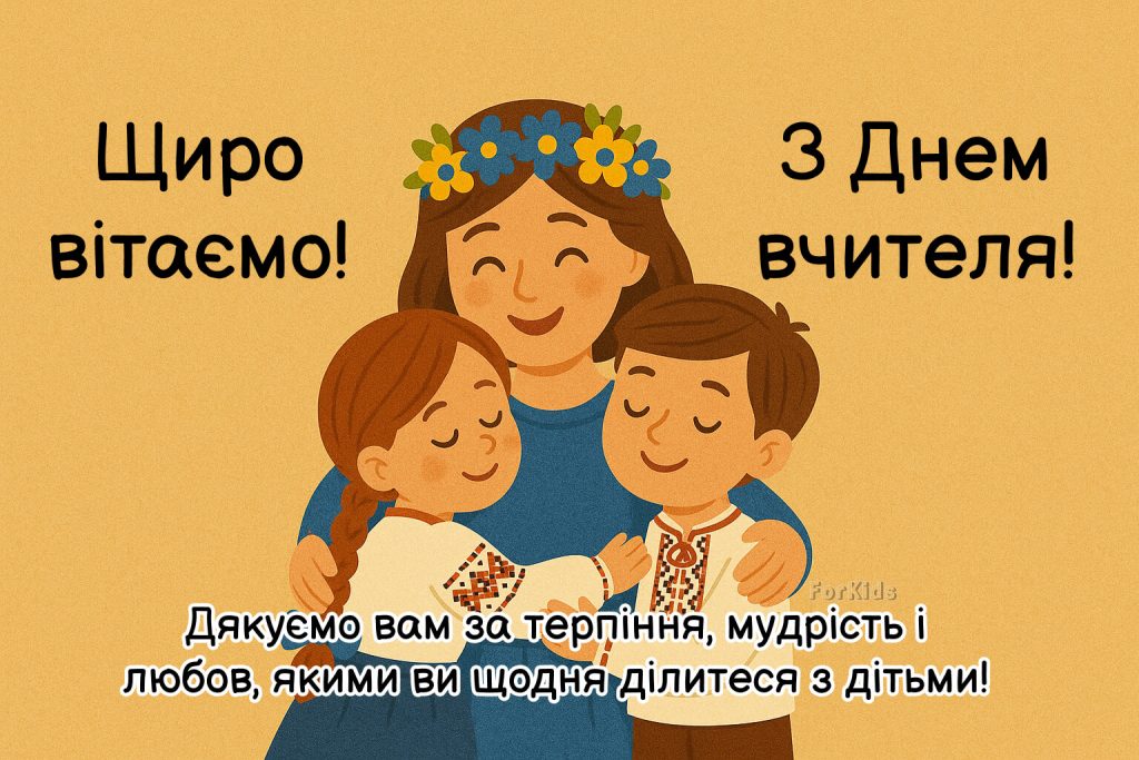 Гарне та оригінальне привітання з Днем вчителя 2025