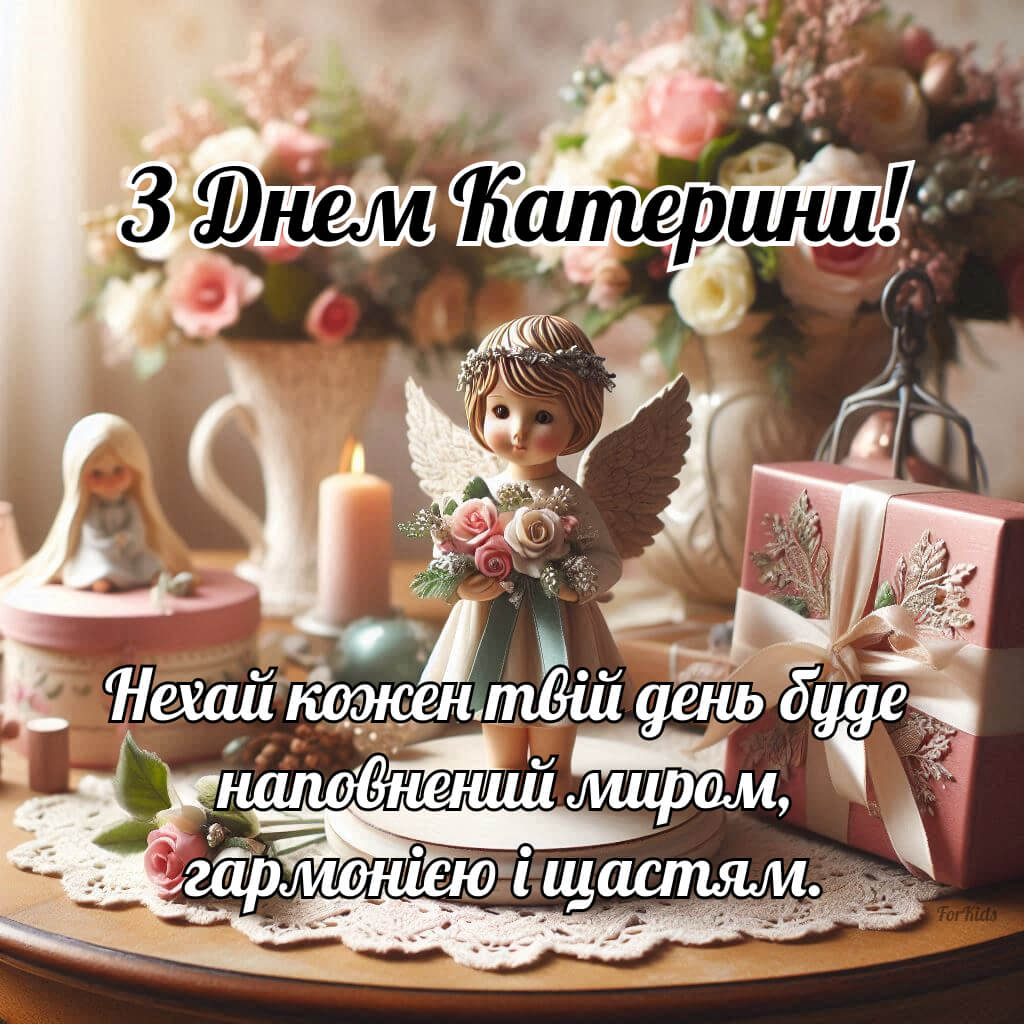 Листівка з днем ангела Каті